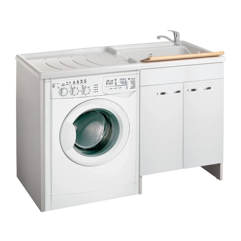 Lavatoio Classica con coprilavatrice 124x60 - Vasca a destra