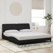 Giroletto senza Materasso Nero 180x200 cm in Velluto 3207937