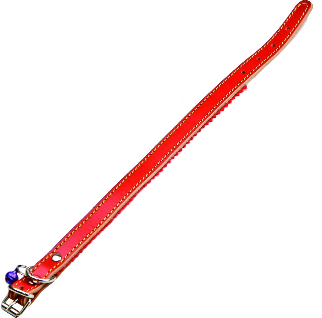 COLLARE PER CANI FODERATO CON CAMPANELLO 12x330 mm