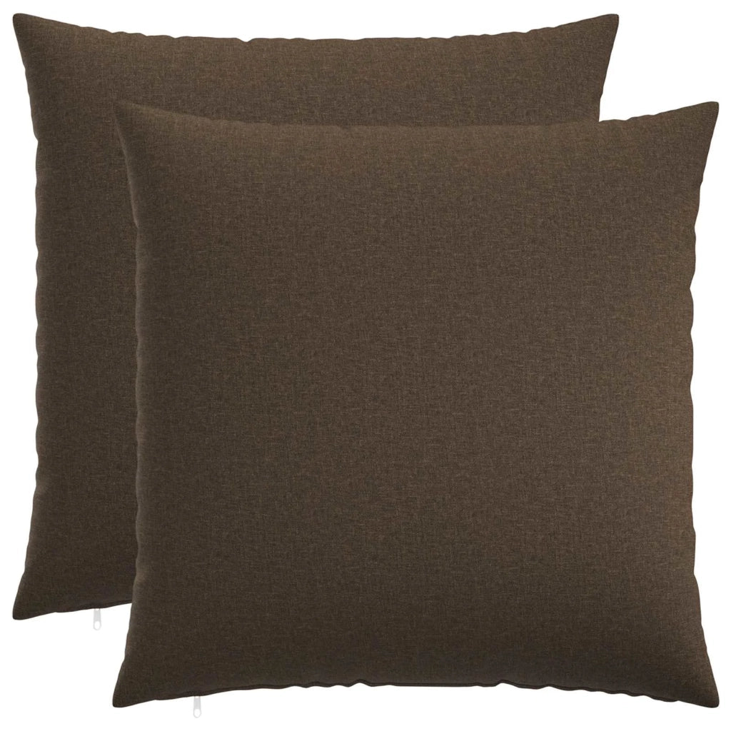 Federa 2 pz HEERLEN Tortora 80 x 80 cm Tessuto 913497