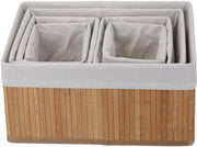 Set di 6 cestini portaoggetti/cestini decorativi in ​​bambù e tessuto naturale 13_0002507_3