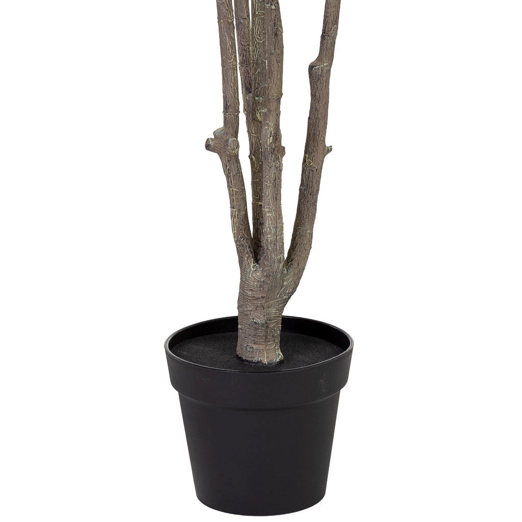 Ficus liata artificiale decorativo verde con 66 foglie verde 89x89x150