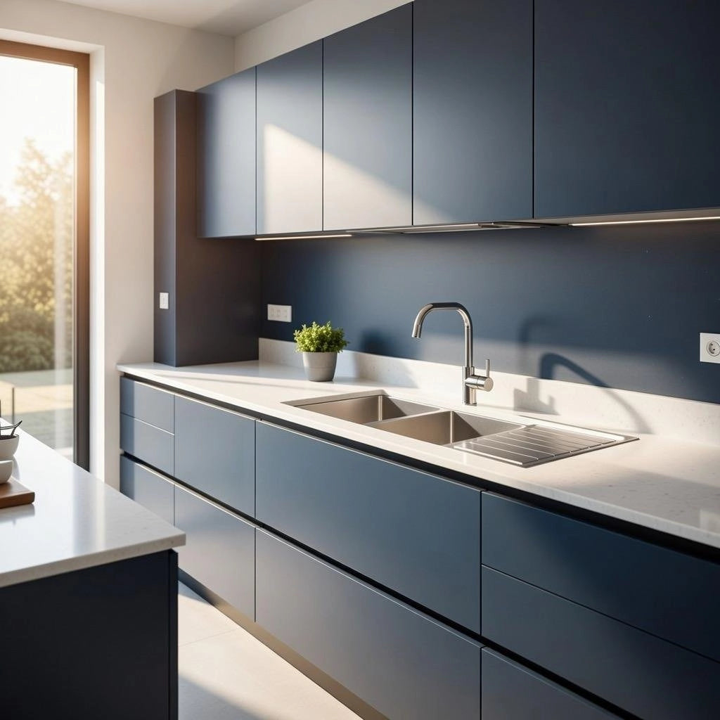 Lavello incasso in acciaio inox 120x50 cm gocciolatoio DX  - Cromo