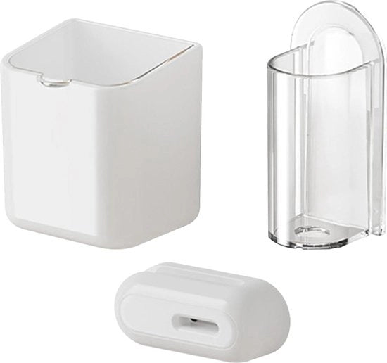 Organizzatore per spazzolini da denti senza perforazione - set di 3 - fissaggio alla parete - contenitore per dentifricio - organizzatore per bagno e cucina