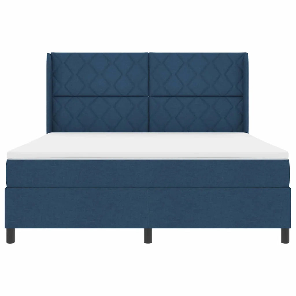 Letto a molle con materasso Blu 180 x 200 cm Tessuto 3343587