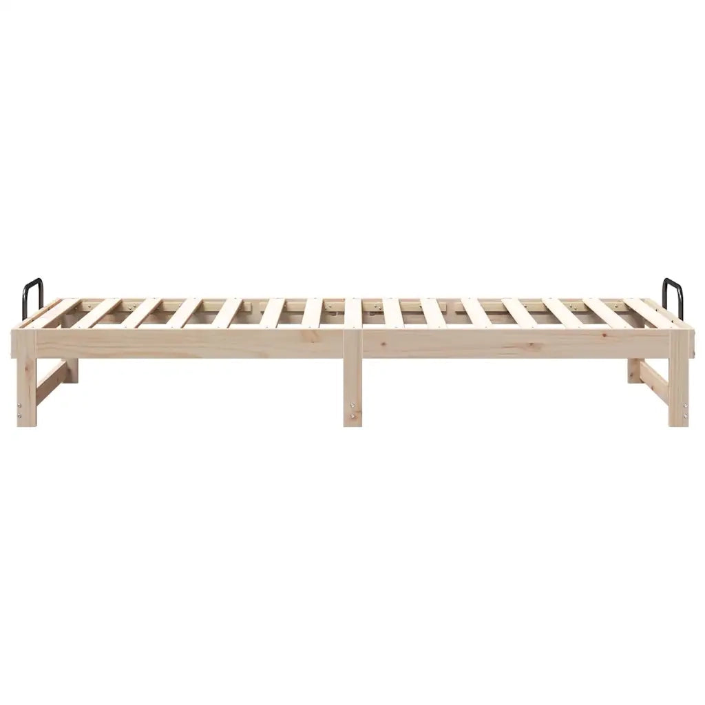 Struttura del letto Marrone 80 x 200 cm Pino massello 873148