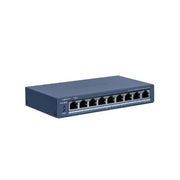 Switch hikvision 8 × 10/100 mbps poe port,1 × 10/100 mbps rj45 port poe power budget 60w, - ds-3e1309p-ei/m