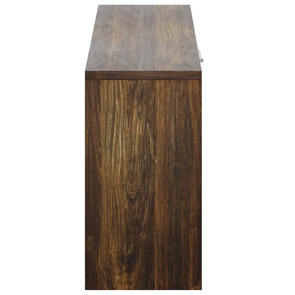 Scarpiera Rovere Fumo 80x24x45 cm in Legno Multistrato 342644