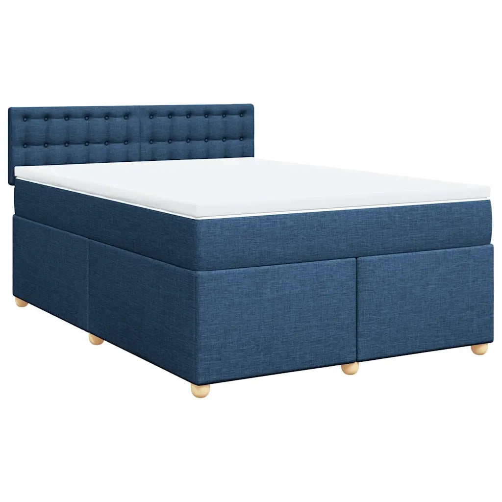 Giroletto a Molle con Materasso Blu 140x190 cm in Tessuto 3288995