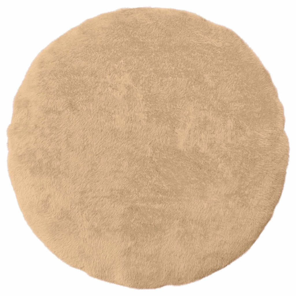 Federa 2 pz HEERLEN Crema Ø 60 cm Pelliccia di Coniglio Finta 923119