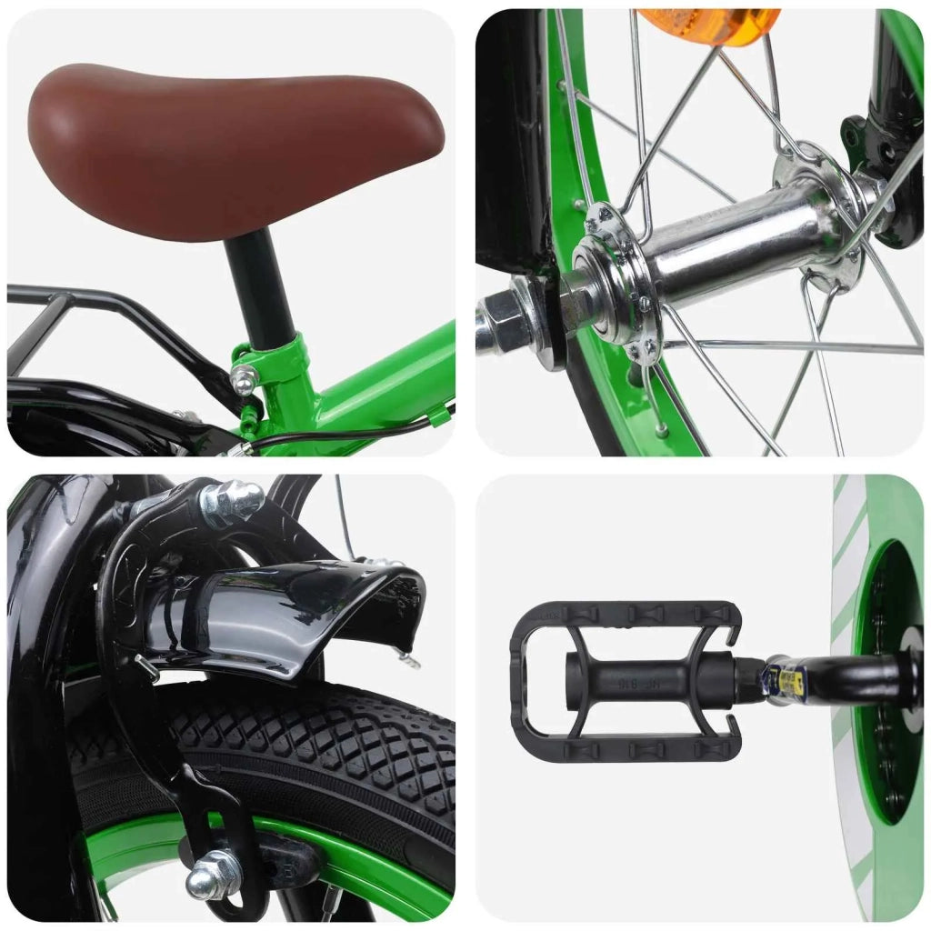 Bicicletta per Bambini 12 Pollici per bambini di 2-4 anni Verde 42009364