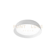 SHEILA P/P- PLAFONIERA BIANCA LED 3000K 3000LM 38W ALLUMINIO E METACRILATO DIMMERABILE D.45CM