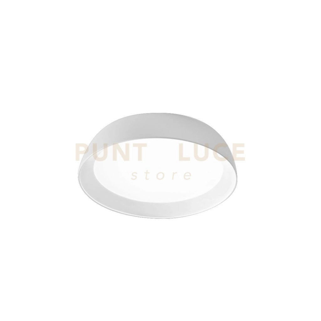 SHEILA P/P- PLAFONIERA BIANCA LED 3000K 3000LM 38W ALLUMINIO E METACRILATO DIMMERABILE D.45CM