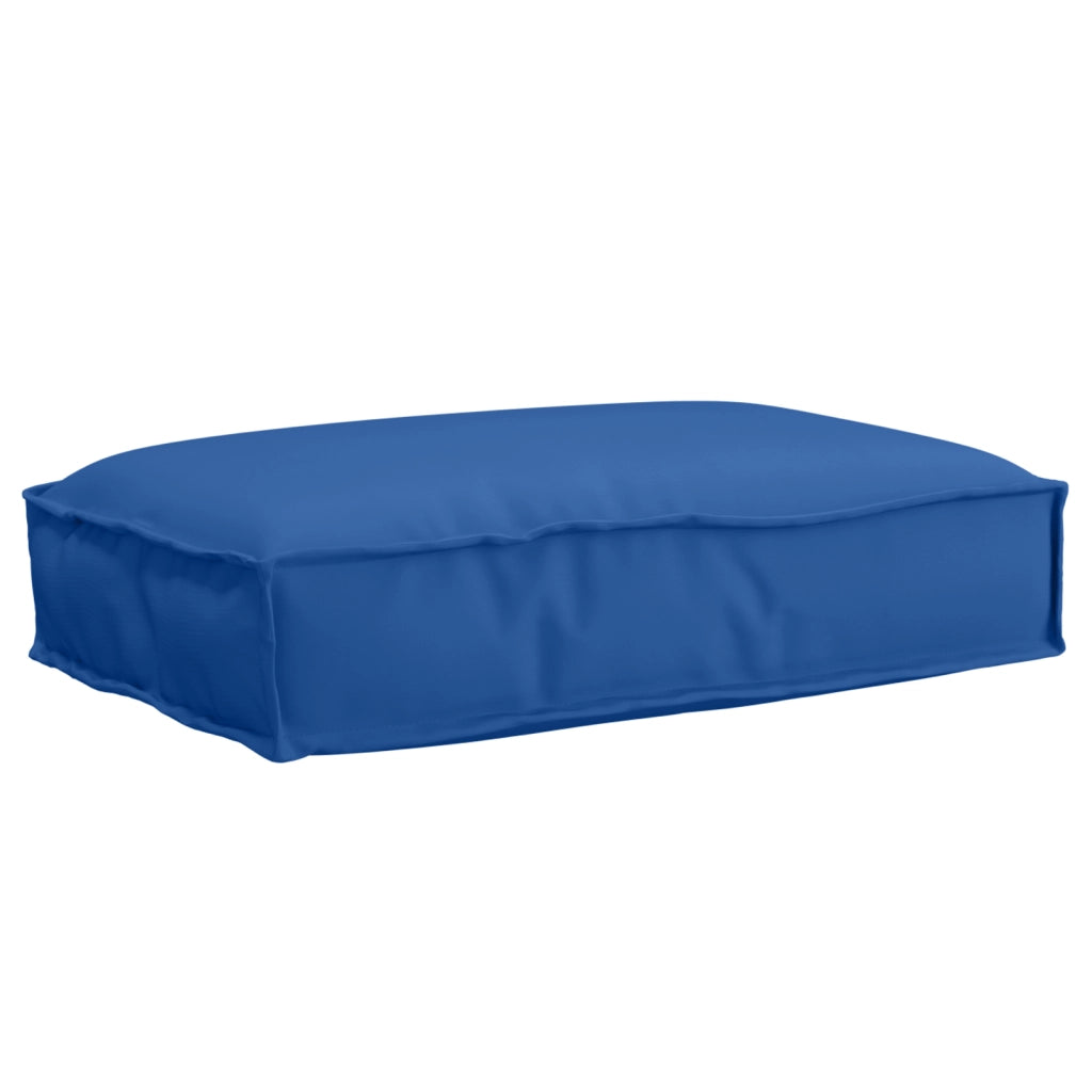 Cuscino da pallet per seduta blu reale 60x40x8 cm in tessuto Oxford