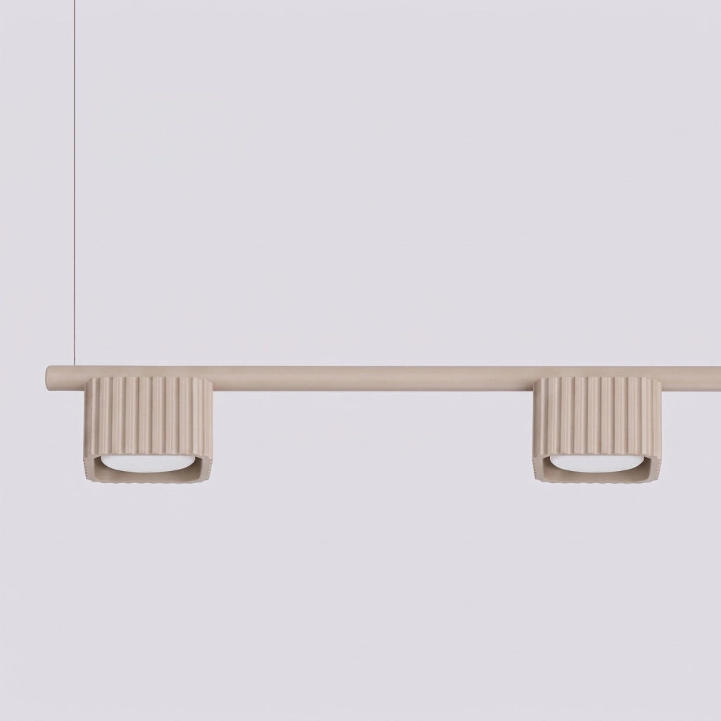 Lampadario RIFF 4 tortora Gx53