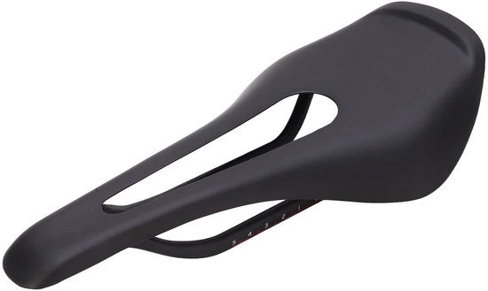 Sella da Bicicletta Ergonomica - Fibra di Carbonio - Comfortevole - Per Mountain Bike/Racing - Dimensioni 255x128mm - Finishing UD Matta - Sella da Bicicletta