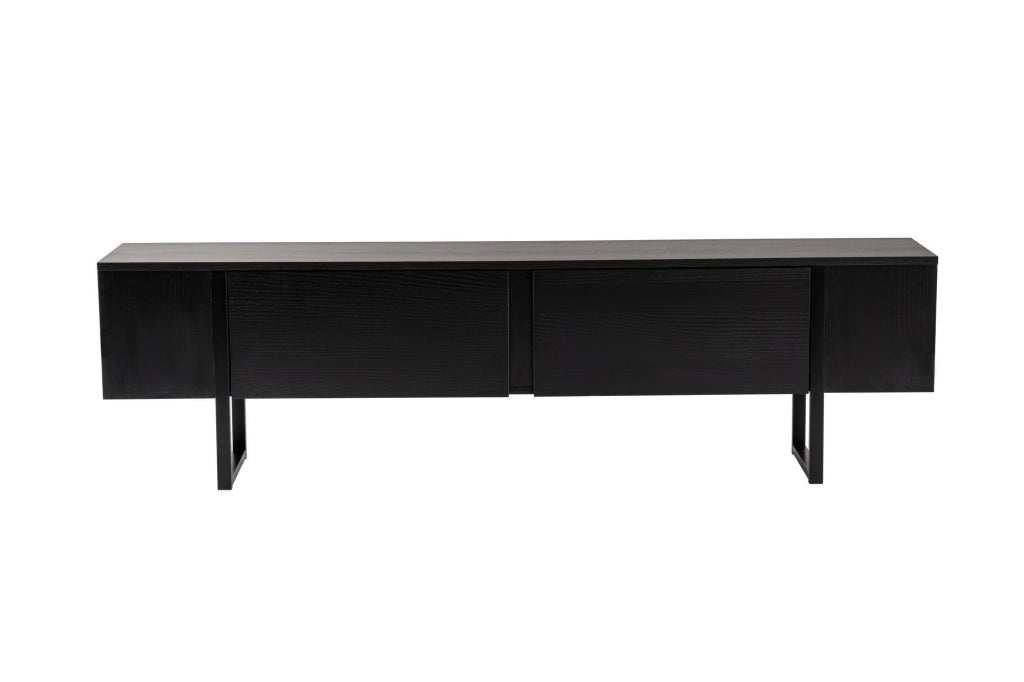 Porta TV in legno "Serenity" - 180 x 29 x 50 cm - Nero