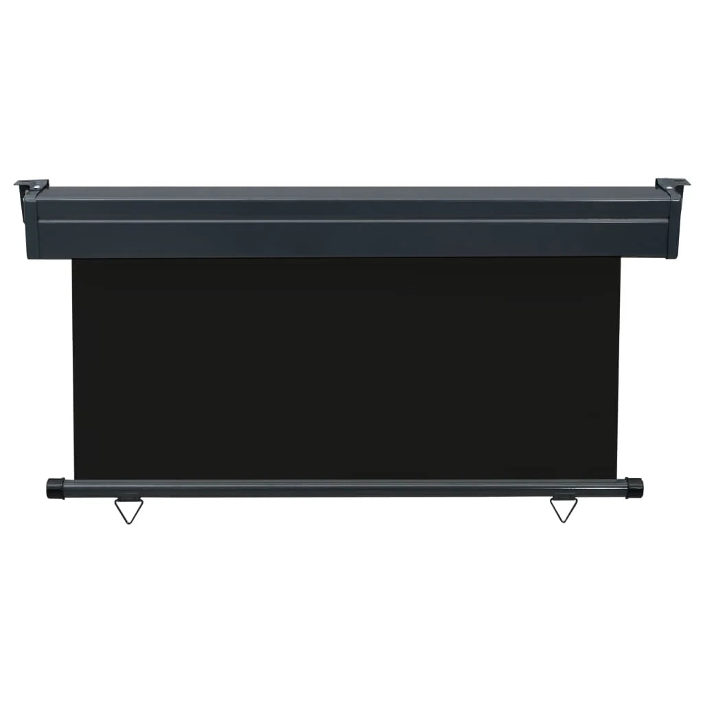 Tenda da sole laterale retrattile/schermo protettivo per patio giardino terrazza balcone 140 x 250 cm nero 02_0007015