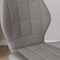 Set di 4 Sedie da Pranzo Moderne per Cucina e Soggiorno 47x57x85 cm Rivestimento in Flanella Grigio