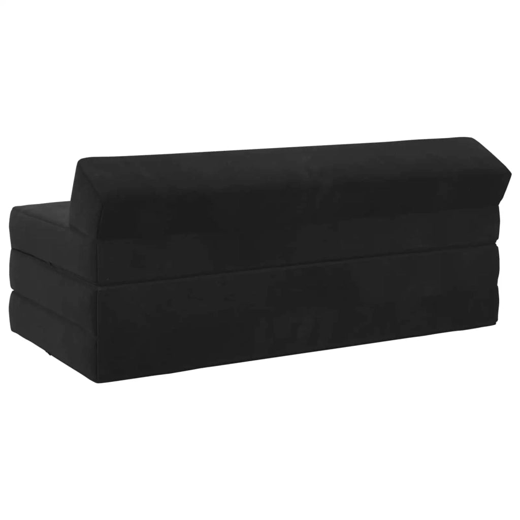 Divano Letto Pieghevole Nero 120 x 60 x 49 cm Tessuto