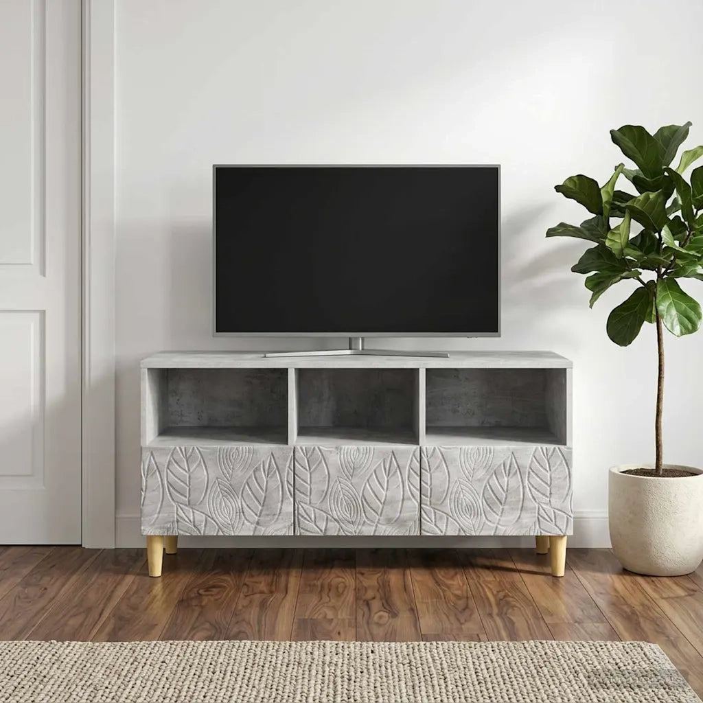 Mobile TV 102 x 34,5 x 50 cm Grigio Cemento 895138