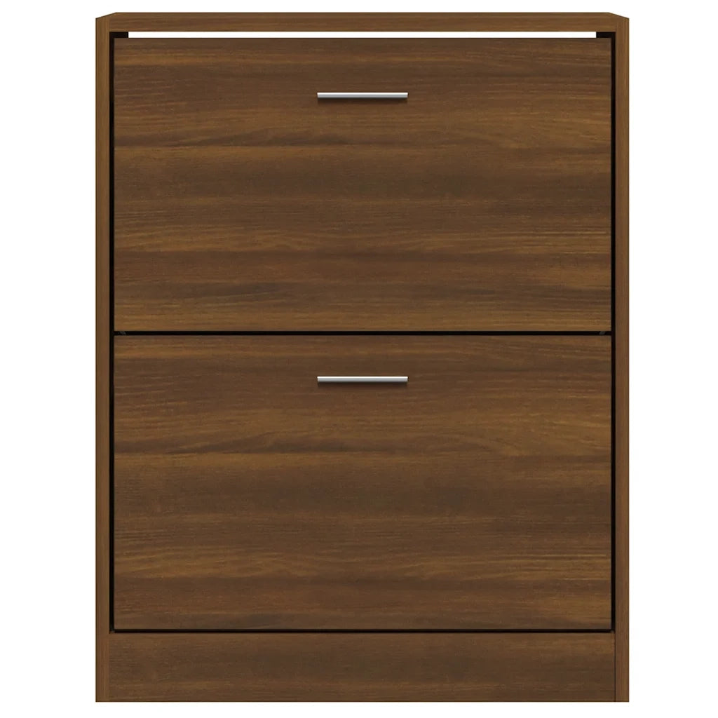 Scarpiera Rovere Marrone 63x24x81 cm in Legno Multistrato 342563
