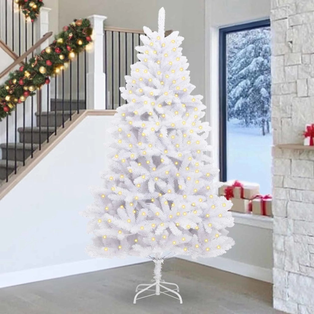 Albero di Natale artificiale Bianco 270 cm PVC e Metallo 3210118