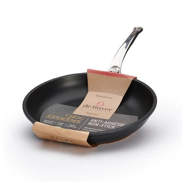 DE BUYER 830032 Choc Xtreme Padella in Alluminio Pressofuso 32 cm con Rivestimento Antiaderente Privato di PFOA colore Nero