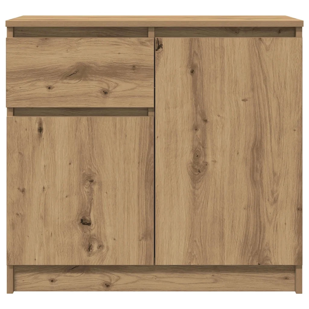 Credenza con Cassetto Rovere Artigianale 71x35x65 cm Truciolato 861606