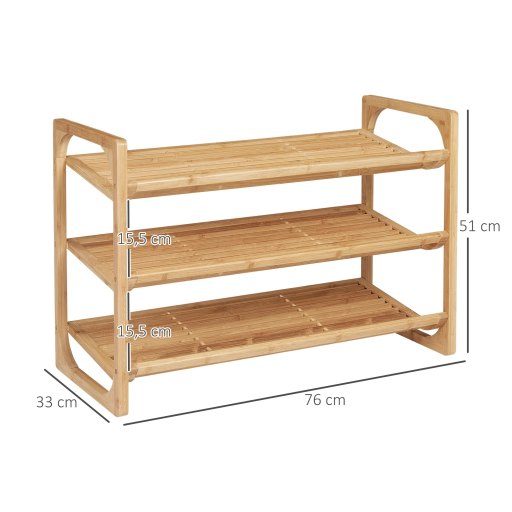 Scarpiere per 9 paia di scarpe ¨C zephmum ¨C Bamb¨´ 76x33x51 cm