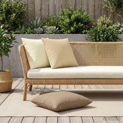 Federa 2 pcs HEERLEN Crema 60 x 60 cm Poliestere 912689