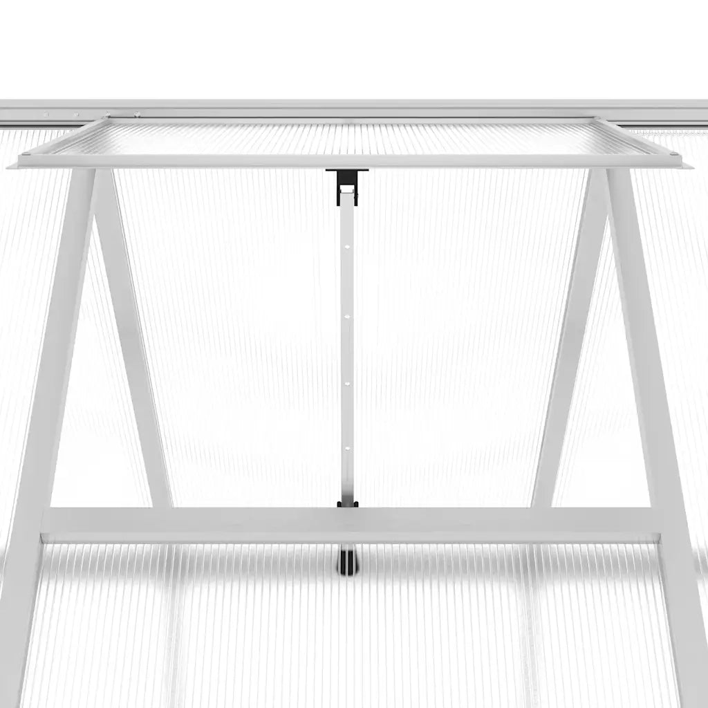 Telaio Serra con Base Argento 224x169x202 cm in Alluminio