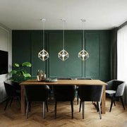 Trade Shop - Lampadario Da Soffitto A Sospensione A Forma Di Cubo 3d Portalampada E27 A24 - Bianco