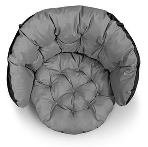 AIO FACTORY Set da giardino 2x122x40cm Cuscini grigi impermeabili per mobili in rattan