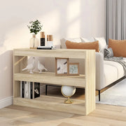 Libreria Divisorio-Scaffale per Libri-Mobile di Stoccaggio Rovere Sonoma 100x30x72 cm