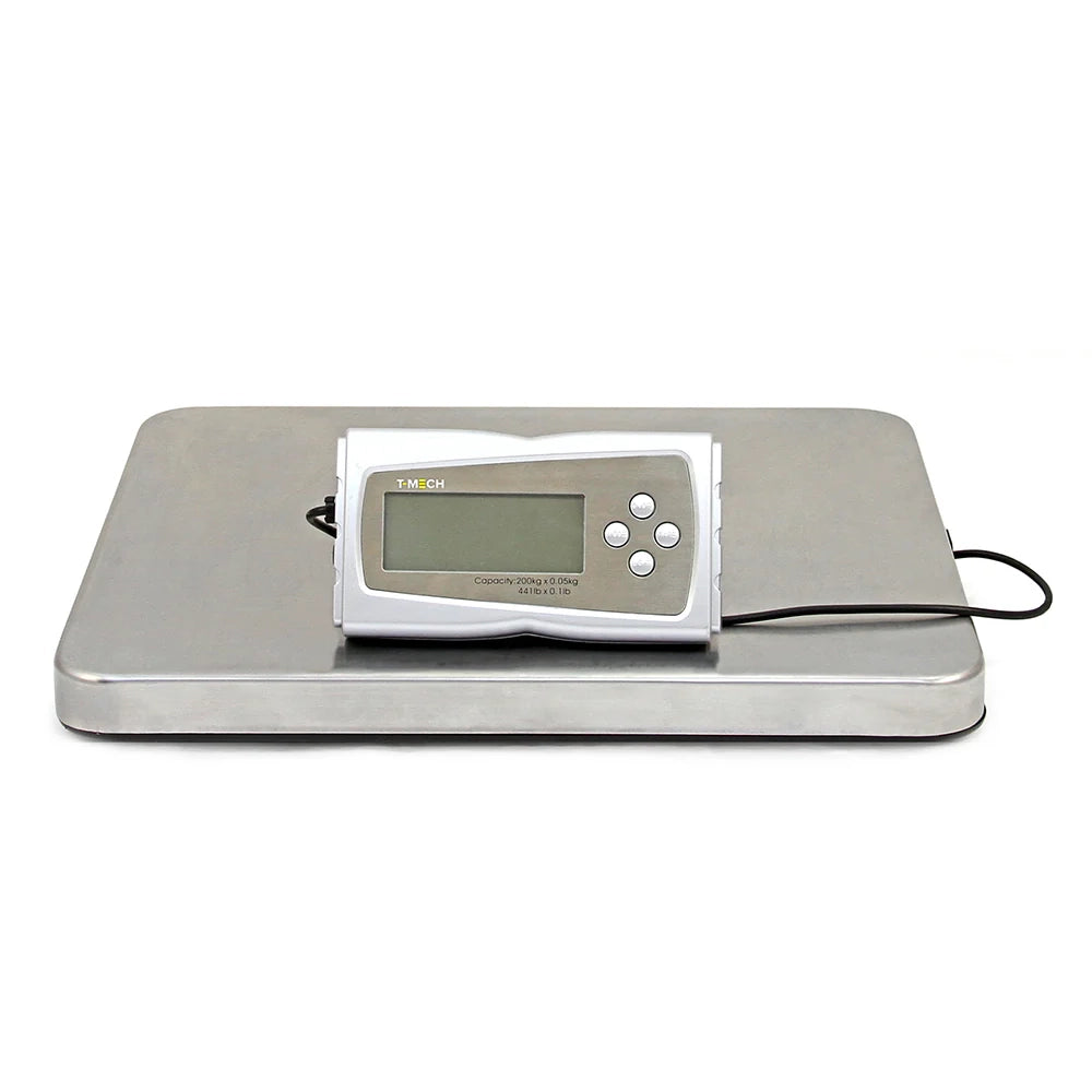 Bilancia Postale Digitale 200 kg Piattaforma 41x36 cm LCD Funzione Tara