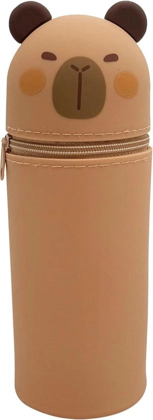 Etui in silicone, etui con cerniera, etui, etui in silicone morbido, etui cartoon, etui unisex, etui con etui, grande capacità per strumenti da disegno