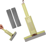 Mini Asciugamano da pavimento con 3 pezzi di testa di spugna a pressione - lavabile a mano - pulizia del piano di lavoro - cucina - bagno.