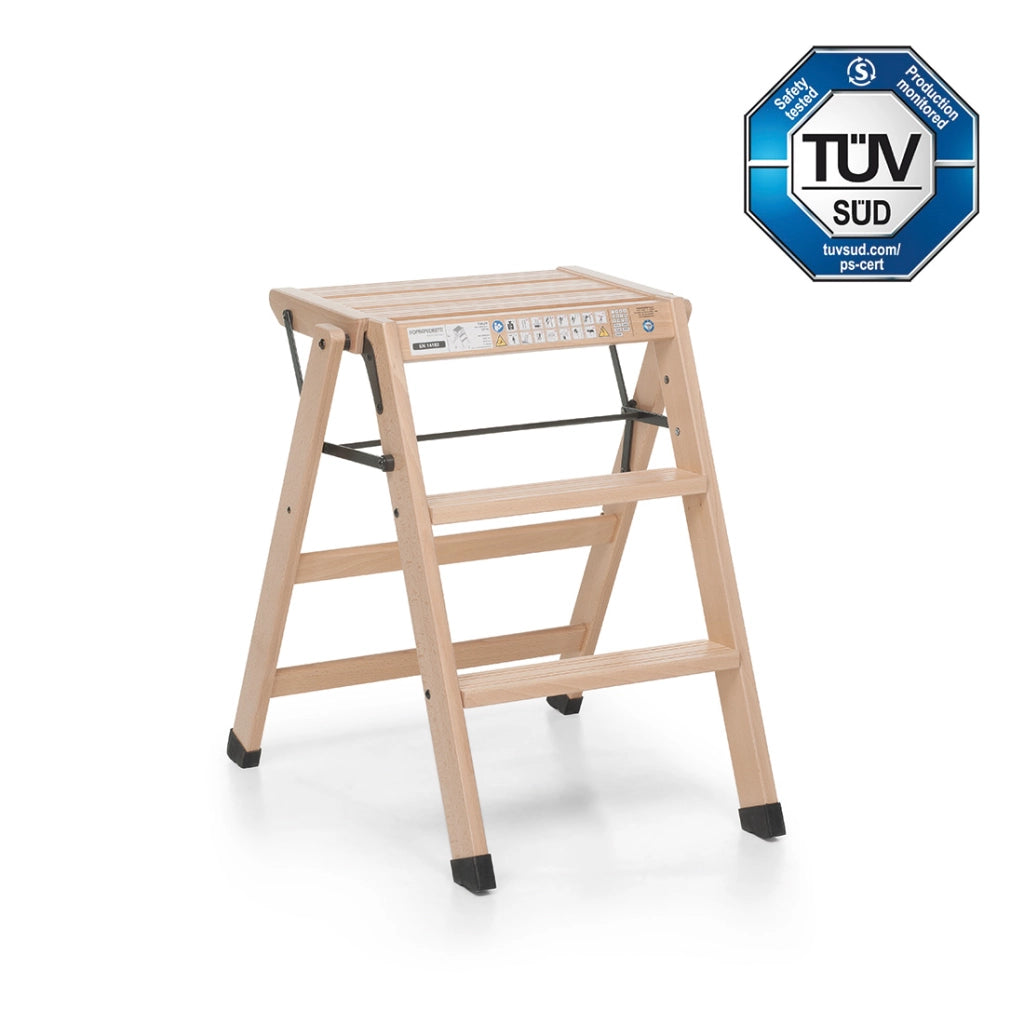 Foppapedretti tialzo naturale sgabello in legno made in italy