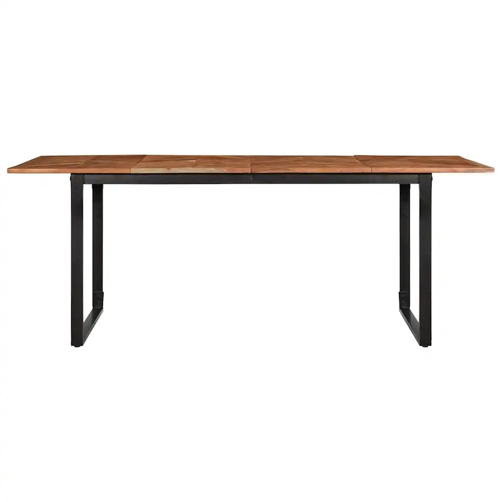 vidaXL Tavolo da Pranzo 200x100x75 cm in Legno Massello di Acacia