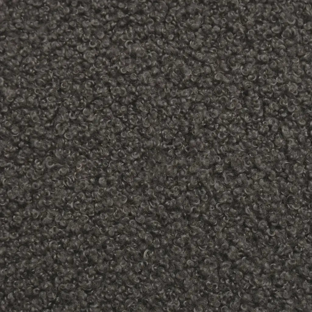 Divano componibile senza braccioli grigio scuro 55 cm tessuto effetto lana riccio 4108505