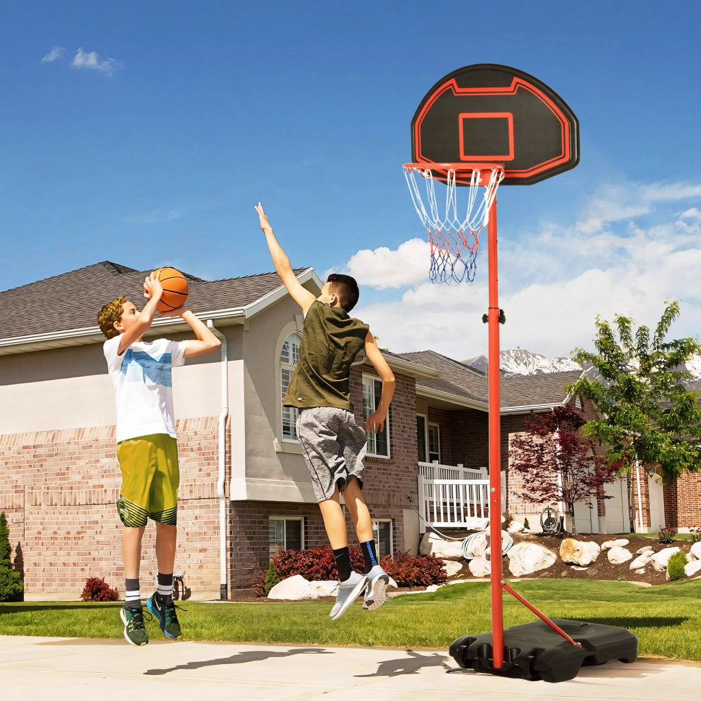 Canestro Basket Portatile Esterno ¨C Xylo ¨C Altezza Regolabile 193.5-248.5cm Acciaio Base Riempibile