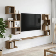 Mensola per TV da muro Rovere Artigianale 180 x 15 x 94 cm 8012299