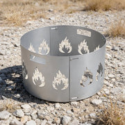 Brandschermo Modulare per Camini, Fatto di Ferro, con Diametro Regolabile da 95-100 cm
