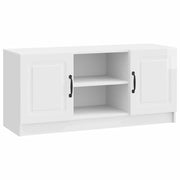 Mobile TV-Credenza per TV Bianco Lucido 102 x 34,5 x 47 cm Legno ingegnerizzato 149013