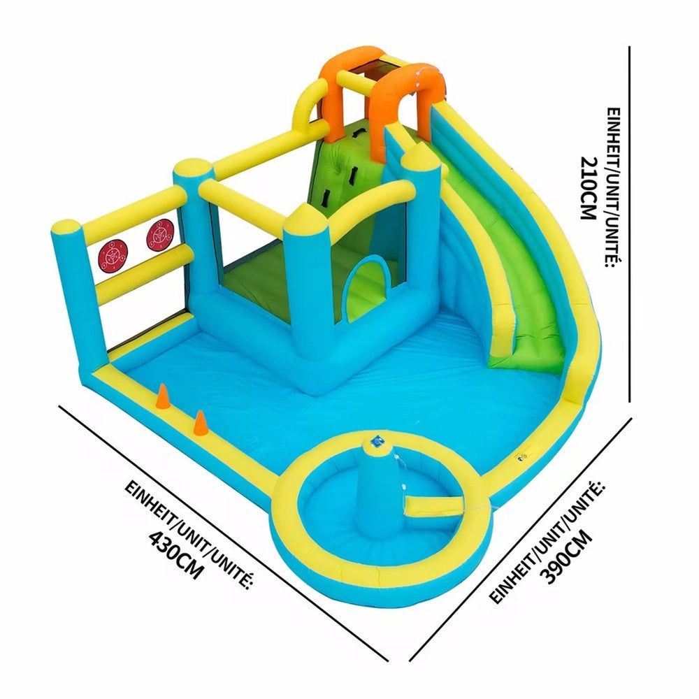 Parco Acquatico Gonfiabile con Scivolo e Piscina per Bambini ¨C Xylo ¨C 430x390x210 cm