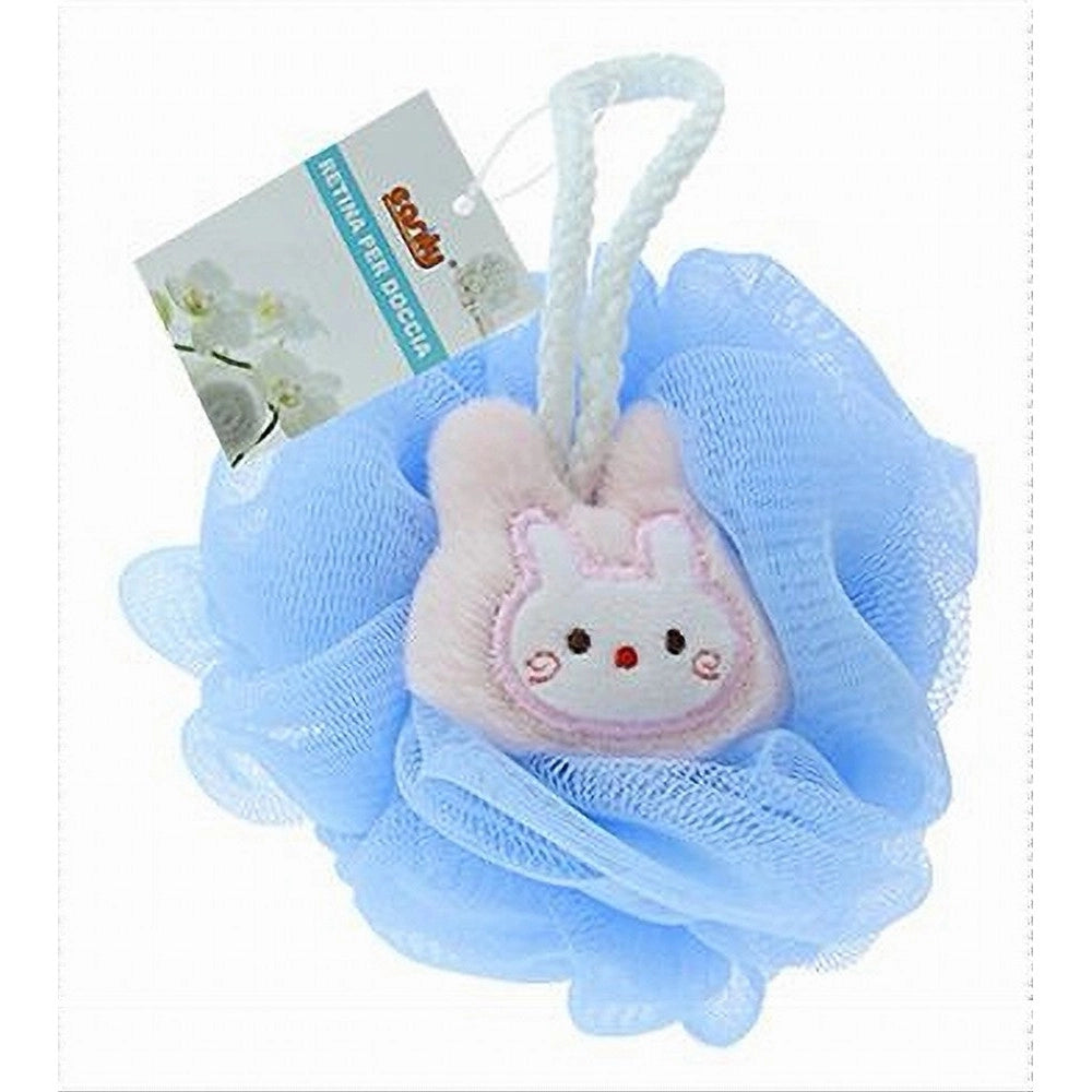 Trade Shop - Spugna Retina Per Doccia Bagno Spugnetta A Rete Con Animaletti Pelle Corpo 10685 -