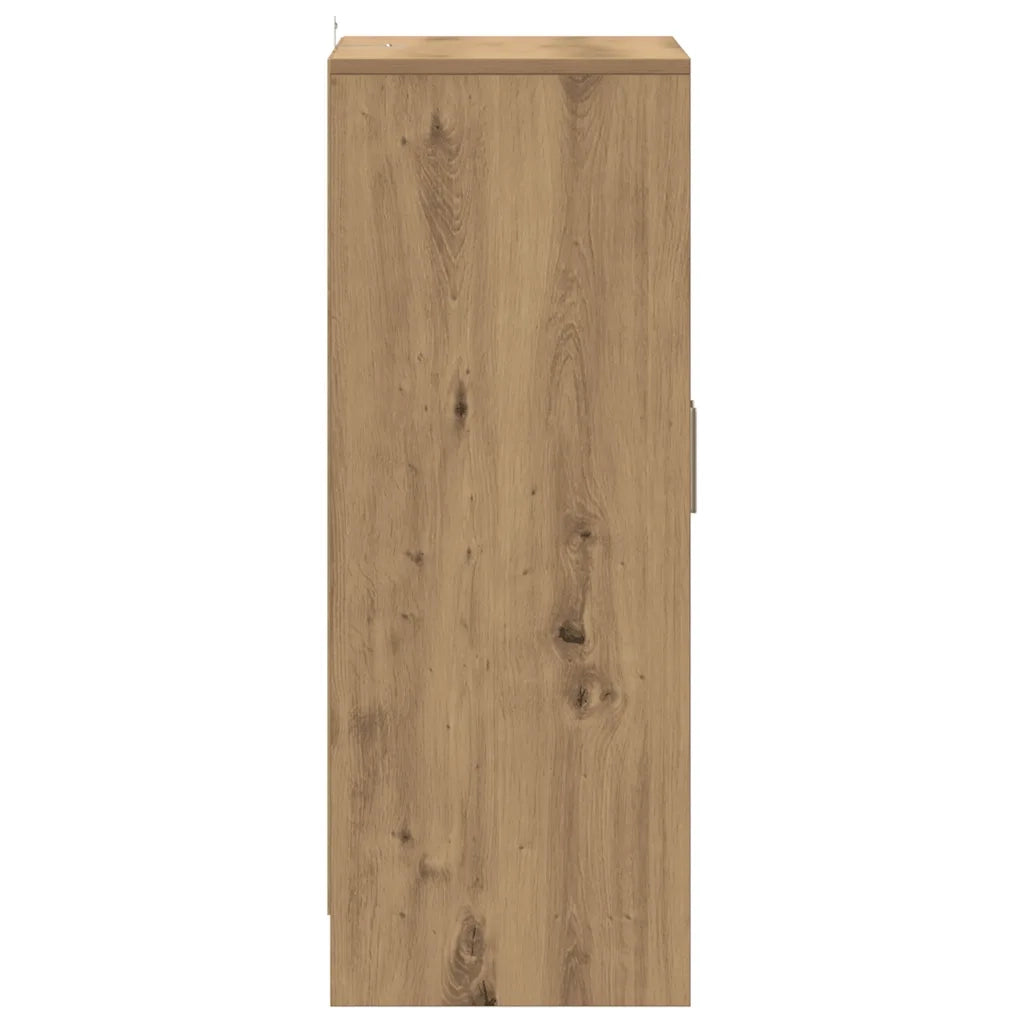 Scarpiera Rovere Artigianale 60x35x92 cm in Legno Multistrato