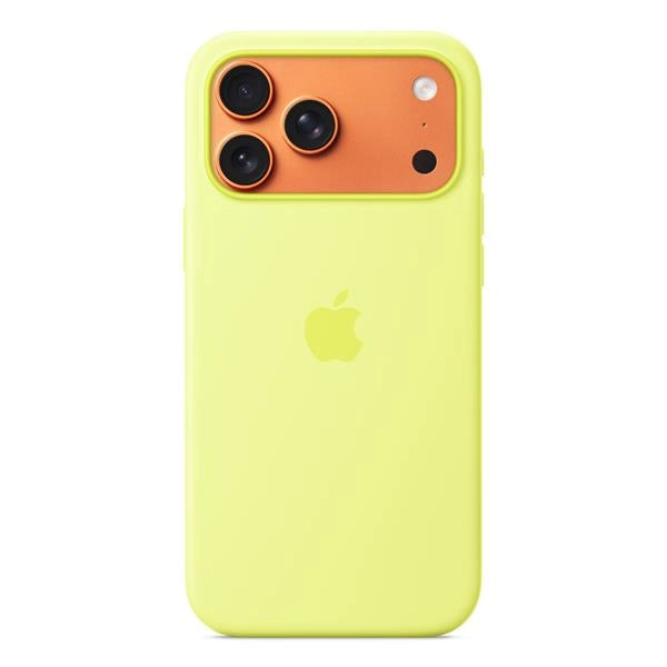Iphone 17 pro max silicone case with magsafe   neon yellow - MGFM4ZM/A