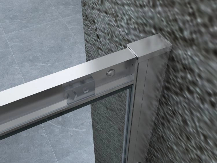 Box Doccia Cristallo 6 mm Anticalcare Trasparente 2 lati 1 Fisso e 1 Scorrevole - Misura: 75 x 140 x h190 cm 